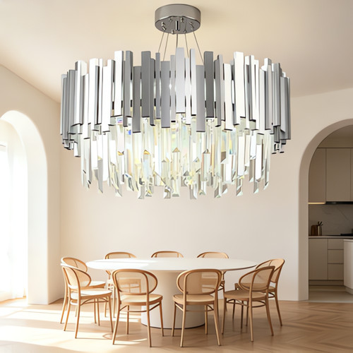 Lustre cristal plafonnier - lustre,