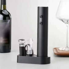 Tire-bouchon Électrique Automatique + Coupe-Capsule – Ouvre Vin Rechargeable