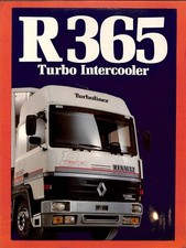 RENAULT R 365 TURBO INTERCOOLER / PROSPECTUS de 1987