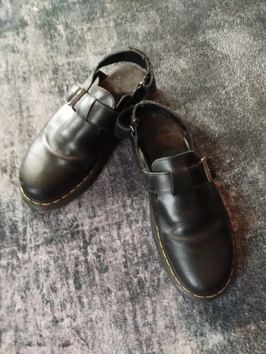 Mules cuir marteens - marteens, noires