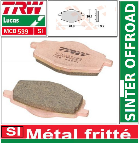 Plaquettes frein avant - 2,