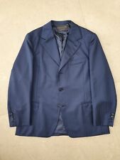 French Bespoke Blazer No-Name 40/50S Navy Wool Veste Holland & Sherry​