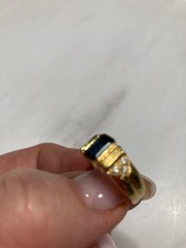 bague or 18k pourtour diamant