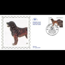CEF soie - Exposition canine, oblit 14/4/01