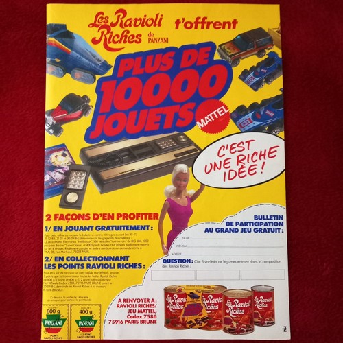 Publicité 1983 jeu - 1983,
