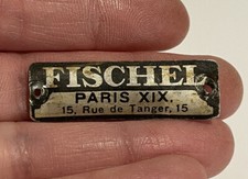 Poste Radio TSF Plaque Metal FISCHEL Paris France