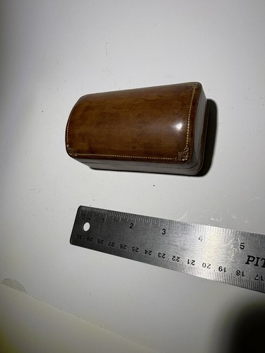 Brown genuine leather hard - genuine,