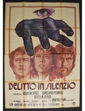 Affiche DELITTO EN SILENCE Jacqueline Bisset Christopher Plummer Escalier Spiral