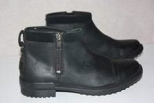 UGG Boots Fourrées Cuir Noir T 37 TBE