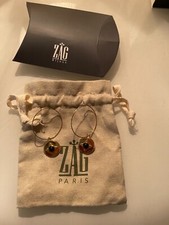 CRÉOLES DORÉES ET ONYX - ZAG