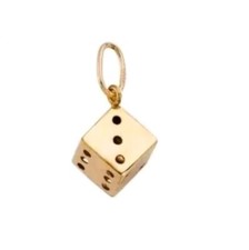Pendentif Or 18K 750 Mls. Dé