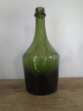 ANCIENNE BOUTEILLE VIDE VERRE BENEDICTINE