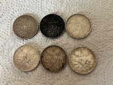 Lot de 6 pièces de 2f   2