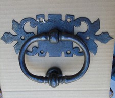 gros HEURTOIR-ANNEAU+boucle+MARTEAU de PORTE+boulon-enclume