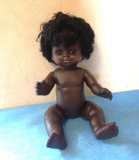 rare ancienne poupée noire petitcollin 38 cm