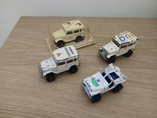 MAJORETTE LOT 4X4 TOYOTA CARREAU SALDOU POLYDIET REFUGE DE CATHY + JEEP JACADI