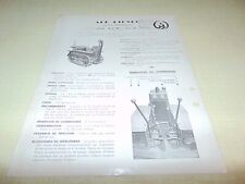 prospectus brochure tracteur  ARD diesel 24 CV vigneron étroit