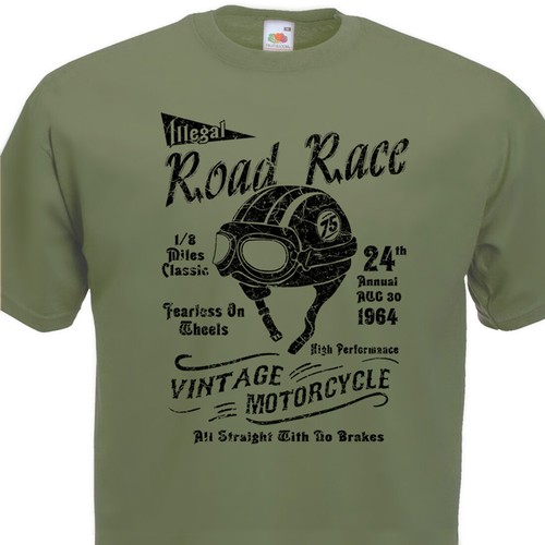 Shirt road race cafe - t-shirt,