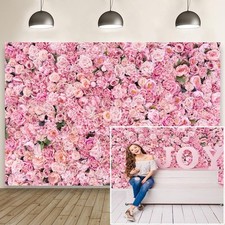 3x2m Mariage Fleur Mur Toile de Fond Rose Floral Romantique Fleurs Valentine ...