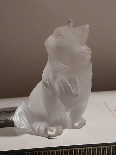Lalique chat assis cristal - lalique,