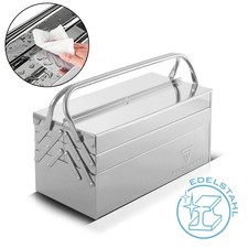 STAHLWERK Caisse à outils en acier inoxydable Caisse à outils vide Boîte à outil