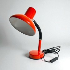 Lampe de bureau orange en