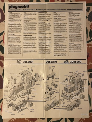 Notice originale train - notice,