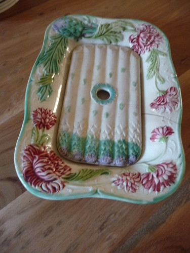 Barbotine ancienne plat - barbotine,
