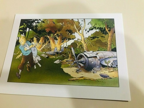 Carte postale 15x10 tintin - postale,