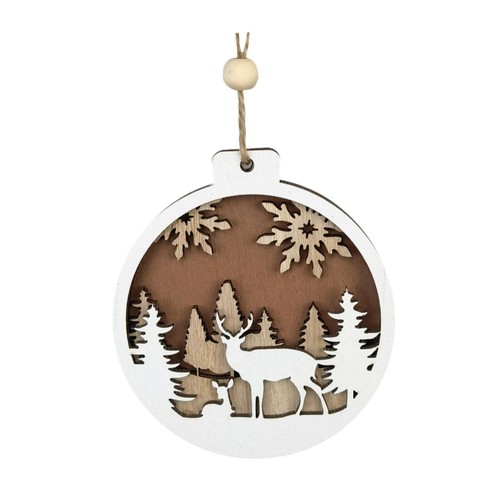 Panneau noël bois à - en,