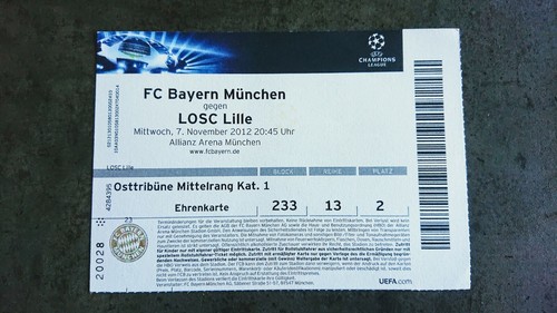 Bayern munich lille ticket - ,