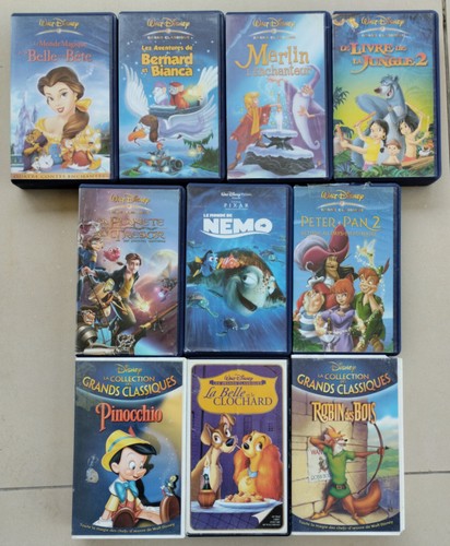 Lot cassettes vidéos k7 - vidéos,