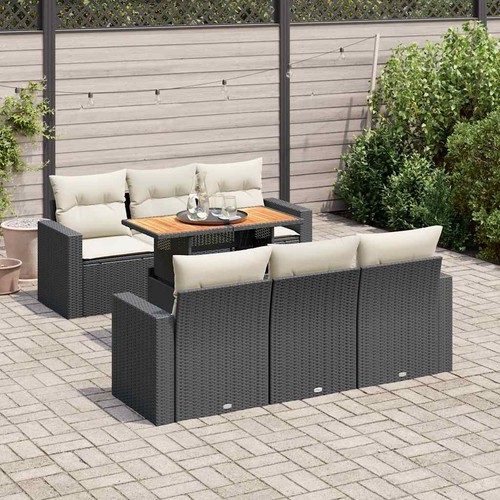 Salon jardin avec coussins - jardin,