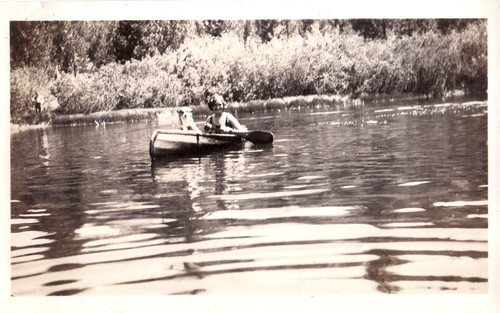 Vintage photograph girls dog - girls,