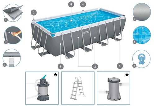 Piscine bestway power steel - power,