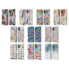 OFFICIEL NINOLA ABSTRAIT COLORÉ ÉTUI COQUE EN CUIR POUR APPLE iPHONE TÉLÉPHONES