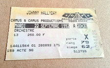 Ticket concert - Johnny HALLYDAY - 22 09 1992 - BERCY