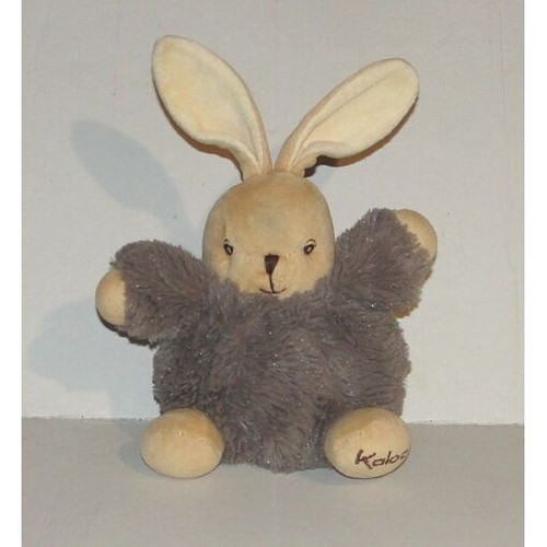 Doudou peluche lapin marron - peluche,