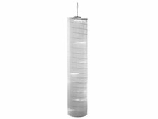 Tube de lampion solaire d'extérieur avec 10 LED, capteur crépusculaire, blanc -