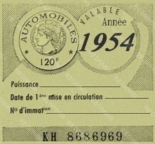 vignette 1954 véhicule