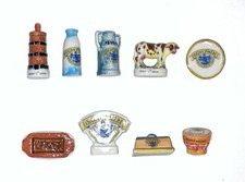 Série complète de 9 fèves