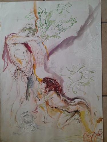 Peinture ancienne signée - peinture,