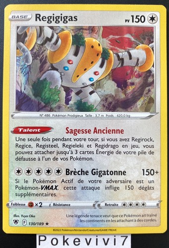 Carte pokemon regigigas - carte,