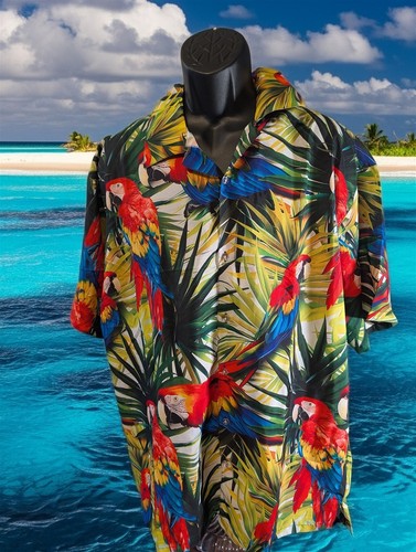 Perroquet chemise hawaïenne - perroquet,