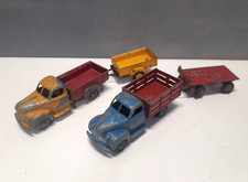 Lot de 2 camionnettes remorques - Dinky Toys Mecano - Jouet ancien années 50/60