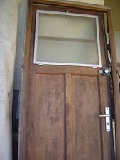 PORTE  D ENTREE EN CHENE ANNEE 1959