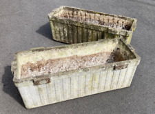 Willy Guhl paire de Jardinières rectangulaires vintage  fibrociment années 60