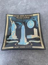 Ancien Vide Poche Ou Cendrier New York Court Empire State Building Deco 