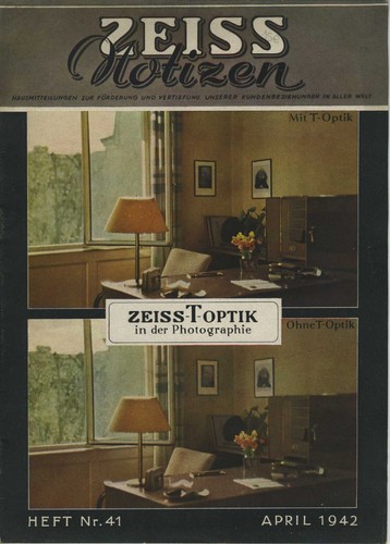 Zeiss notizen 1942 15 pages - notizen,