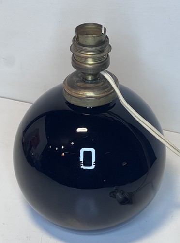 Pied lampe opaline noir - pied, de